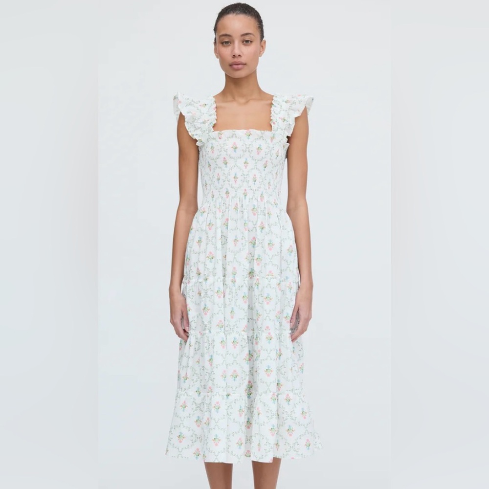 Hill House Home The Ellie Nap Dress - Pastel Trellis